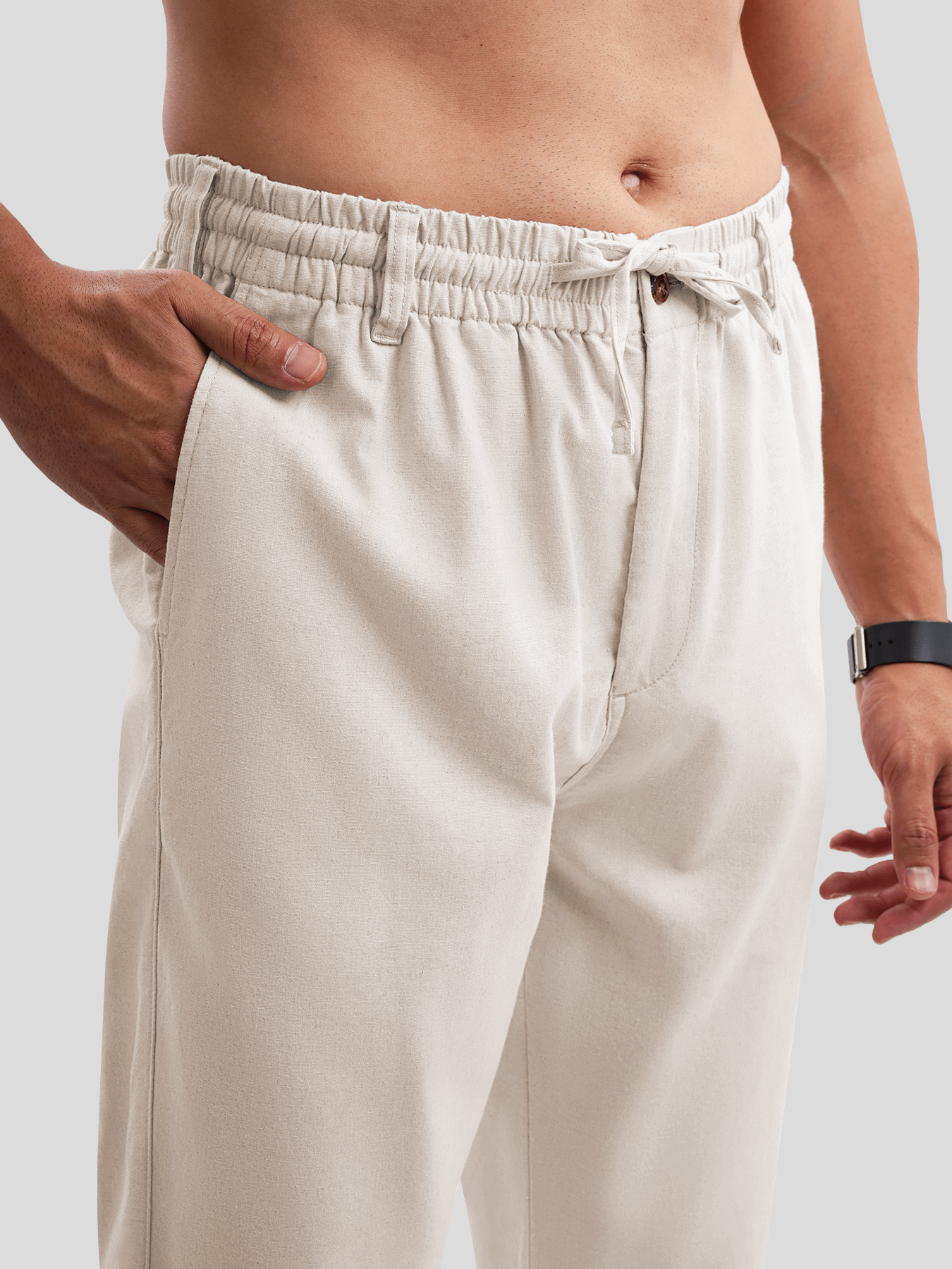 DreamWear Italian Linen Elastic Drawstring Pant